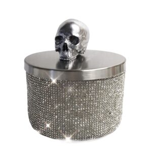 Diamond Empire Silver Skull Candle
