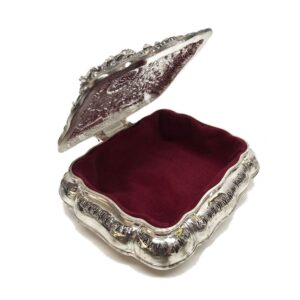 Scallop Silver Plate Jewel Box