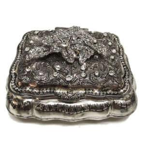 Scallop Silver Plate Jewel Box