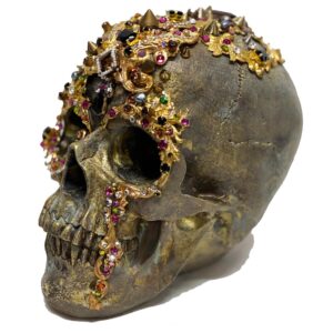 Gilded Baroque Skull