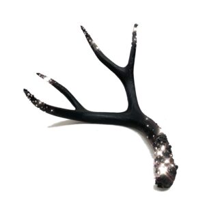 Black Matte Crystal Antler