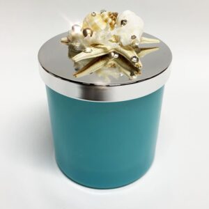 Coastal Blue Starfish Candle