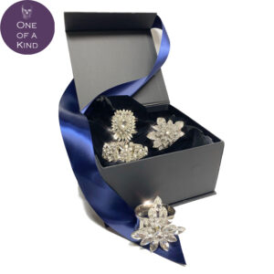 Lisa Carrier Designs Crystal Holiday Napkin Rings