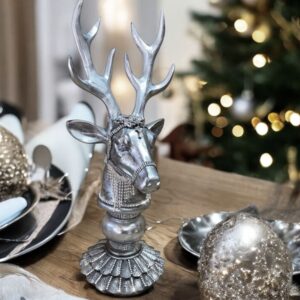 Silver Stag Bust