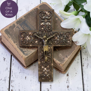 Lisa Carrier Large Crystal Crucifix