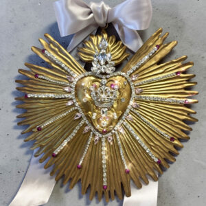 Lisa Carrier Designs Large Crystal Ray Heart