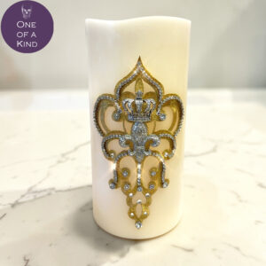 Lisa Carrier Designs Large Flameless Crown Candle
